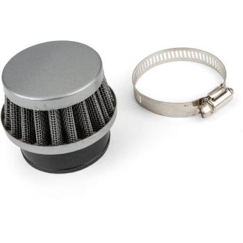 KN Pocket Air Filter 42 mm – Schwarz/Chrom