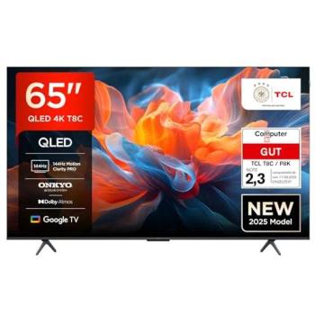 TCL 65T8C 4K QLED Smart-TV mit Google TV – 65