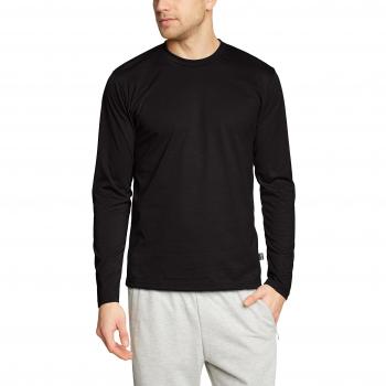Trigema TRIGEMA Langarmshirt 100 % Baumwolle – Herren XXL Schwarz