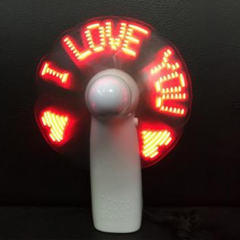 Mini Ventilateur LED de Bureau avec Messages