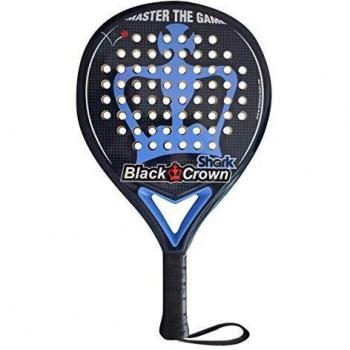 Black Crown Shark Padel Racket - Round Shape