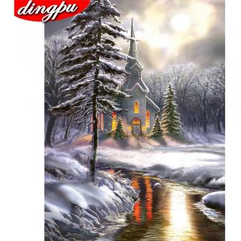 Schneeland‑Stil 5D Diamant-Stickerei 20x30 cm
