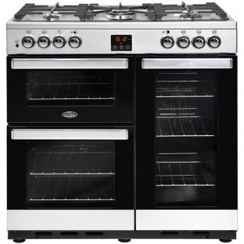 Belling 90cm Dual Fuel Range Cooker in Stainless Steel
