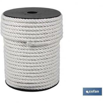 Carrete de cuerda nylon 4 cabos 50m