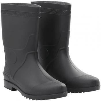 Botas de Agua de Lluvia Impermeables Antideslizantes PVC Negro Talla 39