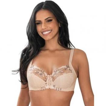 Soutien-gorge Pour Moi Sofia en dentelle avec soutien sur les côtés 70DD Brun