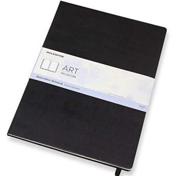 Carnet Aquarelle Format A3 rigide noir