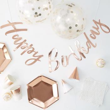 Ginger Ray Rose Gold Foil Party Kit (16 Count)