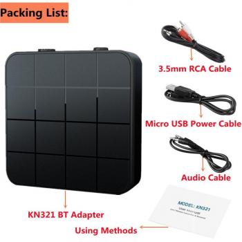 BT 5.0 Wireless Audio Adapter with RCA and USB Dongle