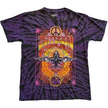 Maglietta Unisex Jefferson Airplane Live in San Francisco Tie‑Dye Medium