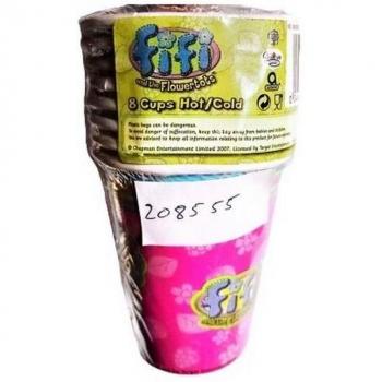 Black Fifi & Flowertots Party Cup Set – 8 Pieces