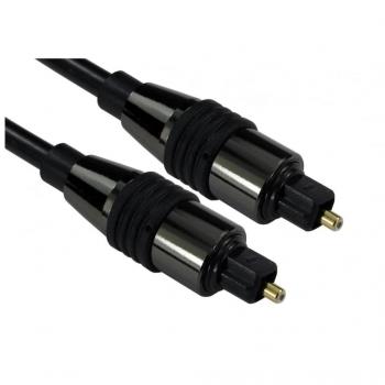 2 Meter TOSLINK Optical Audio Cable (Black) from Cables Direct