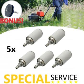 5 Pack Durable Fuel Filters for Lawn Mowers
