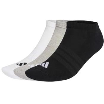 Essentials Low‑Cut Cushion Socks – Medium Grey Heather & Black