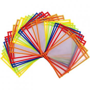 Colorful Classroom Clips – Oversized Dry‑Erase Pockets