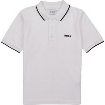 Boss Polo A Maniche Corte J25p26 Bianco 8 Anni