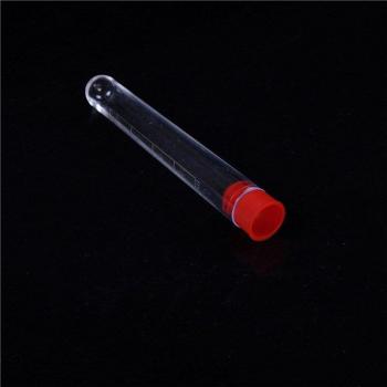 10-Pack 16x100mm Clear Plastic Test Tubes with Caps