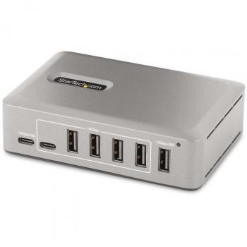 StarTech.com - Concentrador USB-C 10 Puertos - 8 USB-A y 2 USB-C - 65W