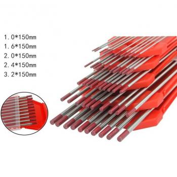 WT20 Tungsten TIG Electrode 150mm Red Tip - 10pcs
