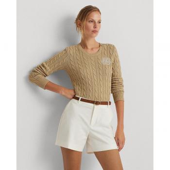Jersey de mujer de manga larga Ralph Lauren con punto de ochos