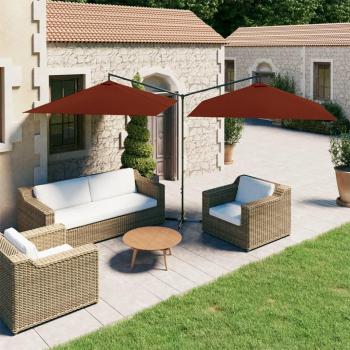 Cobertura Dourada de Jardim Dupla VidaXL, 600x300 cm, Poste de Aço