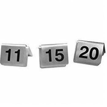 Chevalets de table en inox - 10 numéros - Hendi
