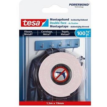 Tesat Ultra Strong 77746‑00000‑00 Nastro per fissaggio tesa® Powerbond Bianco (l x l) 1,5 m × 19 mm 1 pz