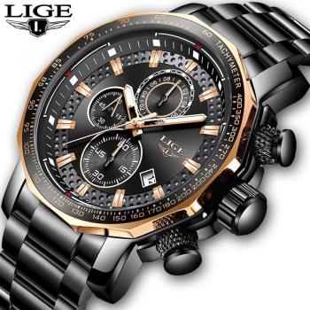 Reloj Deportivo LIGE de Acero Inoxidable