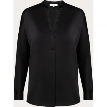 Blusa de seda negra Vince - Talla L