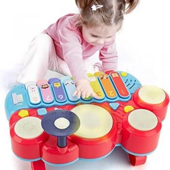 Playset CubicFun 5 in 1: Tastiera, Piano, Tamburo Musicale