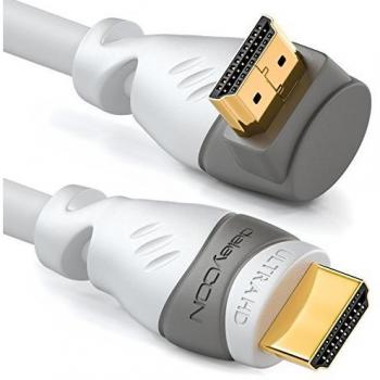 Cavo HDMI 1 metro, angolo 270°, 4K UHD/1080p, bianco