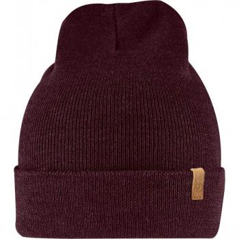 Fjällräven Stickad Mössa Classic Mörk Garnet