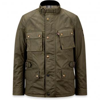 Corsa Crosby Moto Giacca in cera impermeabile Marrone 3XL