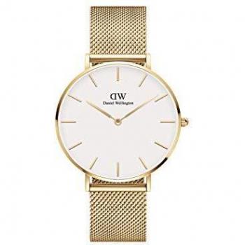 Ladies Daniel Wellington Petite 36 Evergold Watch with white dial