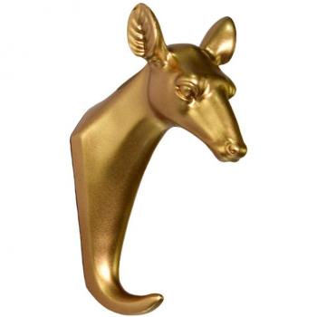 Cintre décoratif en résine tête de cerf