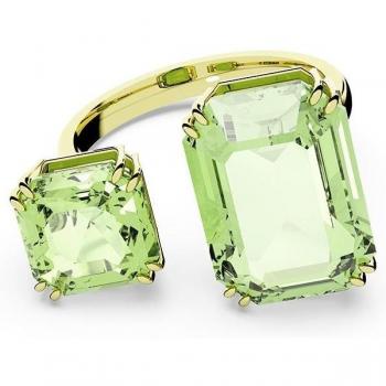 Anillo Millenia de Swarovski con cristales talla octagonal y baño dorado