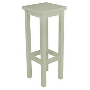 Tabouret de bar en bois massif moka - Hauteur 80 cm