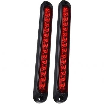 FEEDOPAL 2PCS Red 15LED Long Strip Truck Tail Light