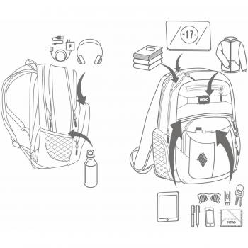 Nitro Daypack Hero 52 cm Backpack with Laptop Compartment Blue