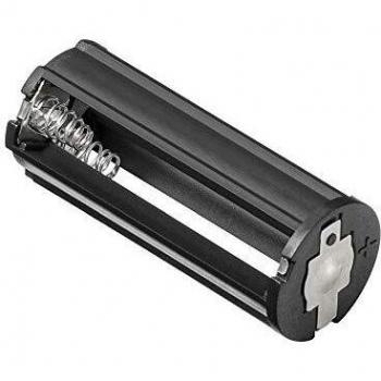 Portapilas para 3 pilas FR03, HR03, LR03 Negro