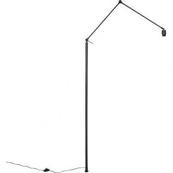 Qazqa Moderne Stahl Stehlampe