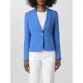 Blazer Liujo Twill Stretch Blu 46 – Giacca a Un Bottone