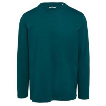 S.Oliver Rundhals-Langarmshirt aus Baumwolle