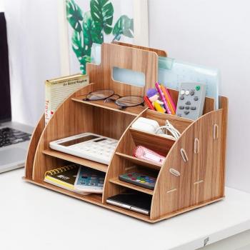 Wooden Pen Holder with Drawer