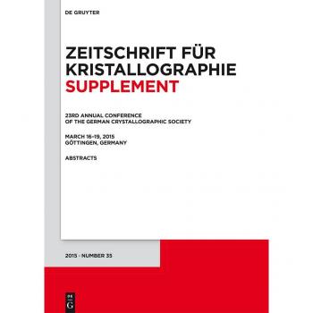 Vitalsource Technologies, Inc. 23rd Annual Conference Of The German Crystallographic Society, March 16