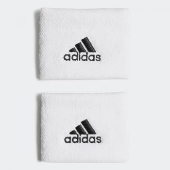 Muñequeras Adidas Blanco Logo Negro