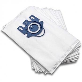 Vacuum Cleaner Replacement Bags for Miele Electronic 1400/1800 – 10 Pack, Microfleece, 27.5x18cm, White