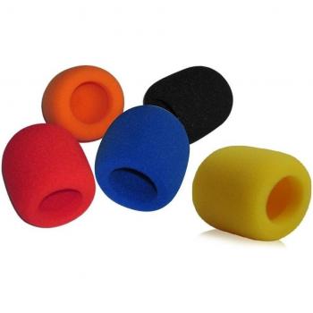 5-Pack Colorful Foam Mic Cover Handheld Microphone Windscreen for Shure SM58 Vocal