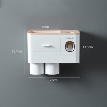 Ensemble salle de bain cyan peak : distributeur, gobelet, presse et support mural