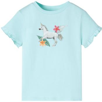T-shirt enfant aqua clair manches courtes 92